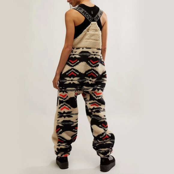 *NEW* Free Peopple Hit The Slopes Printed Salopette - Picture 6 of 16